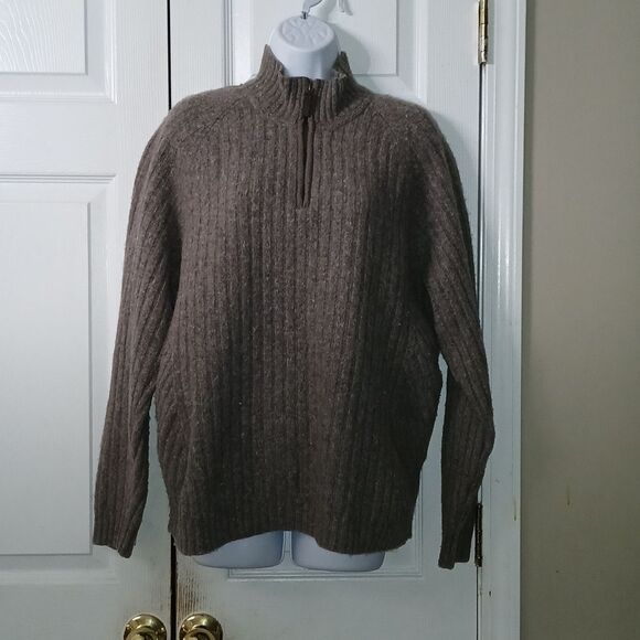 Eddie Bauer lambs wool pullover sweater Sz L - Picture 1 of 8